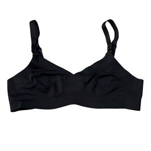 Knix Black Adjustable Straps Wireless Support Bra Size 1 Nylon/Spandex